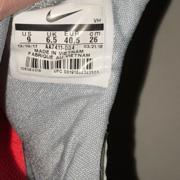 Nike  Rival Athletic Shoes with Gray and Pink Accents - Picture 5 of 6